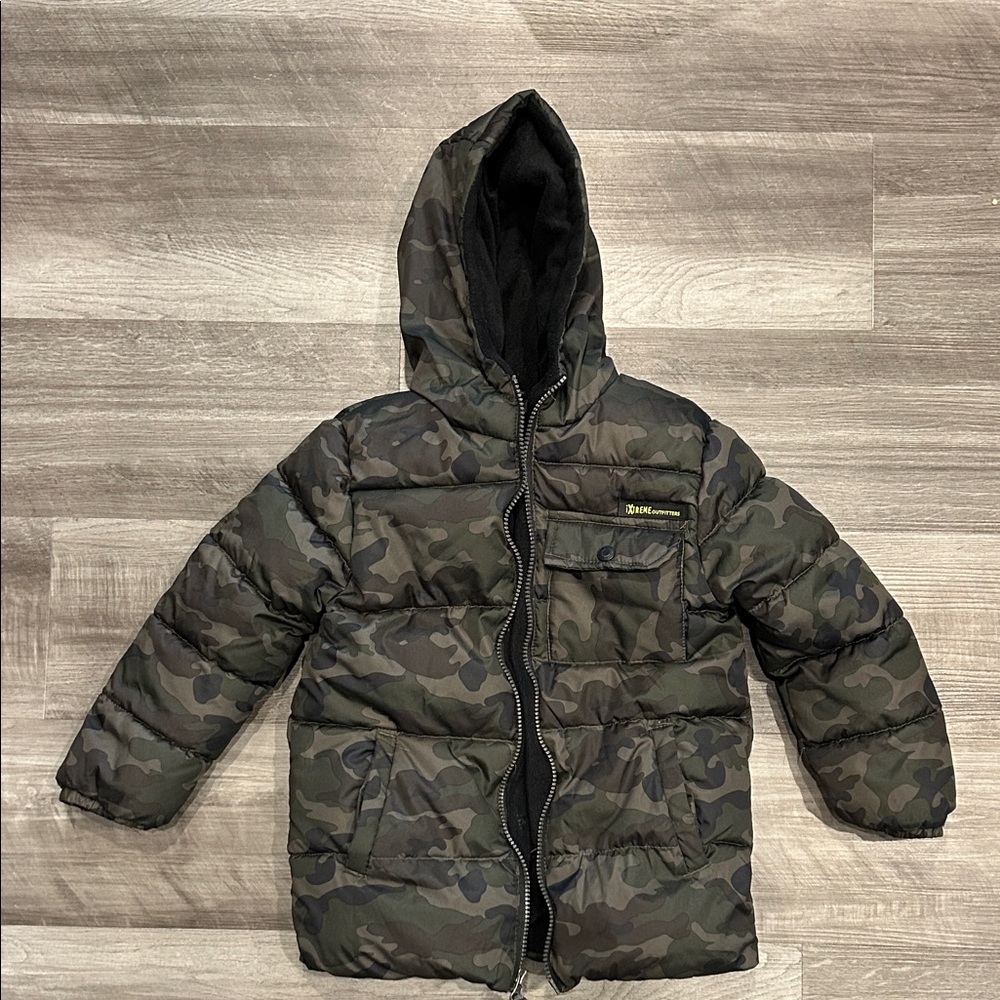 Kids Camouflage Puffer Jacket
